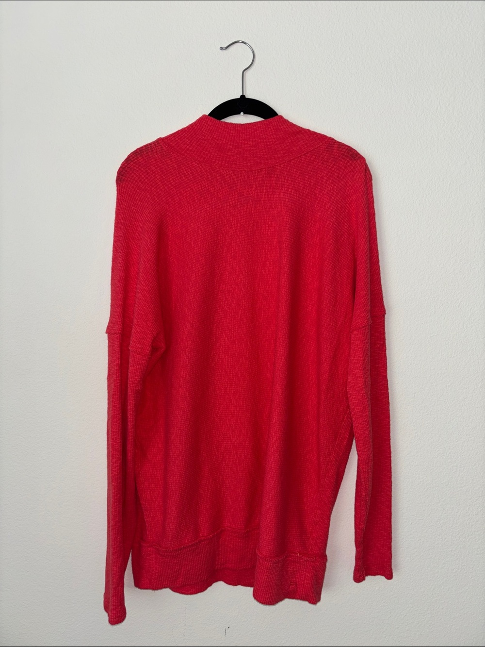 Free People Red Women's Lightweight Knit Sweater Tunic